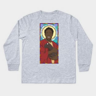 DeMar Derozan Stained Glass Kids Long Sleeve T-Shirt